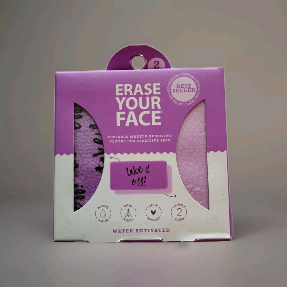 Erase Your Face Reusable Makeup Removing Cloth Sensitive Skin